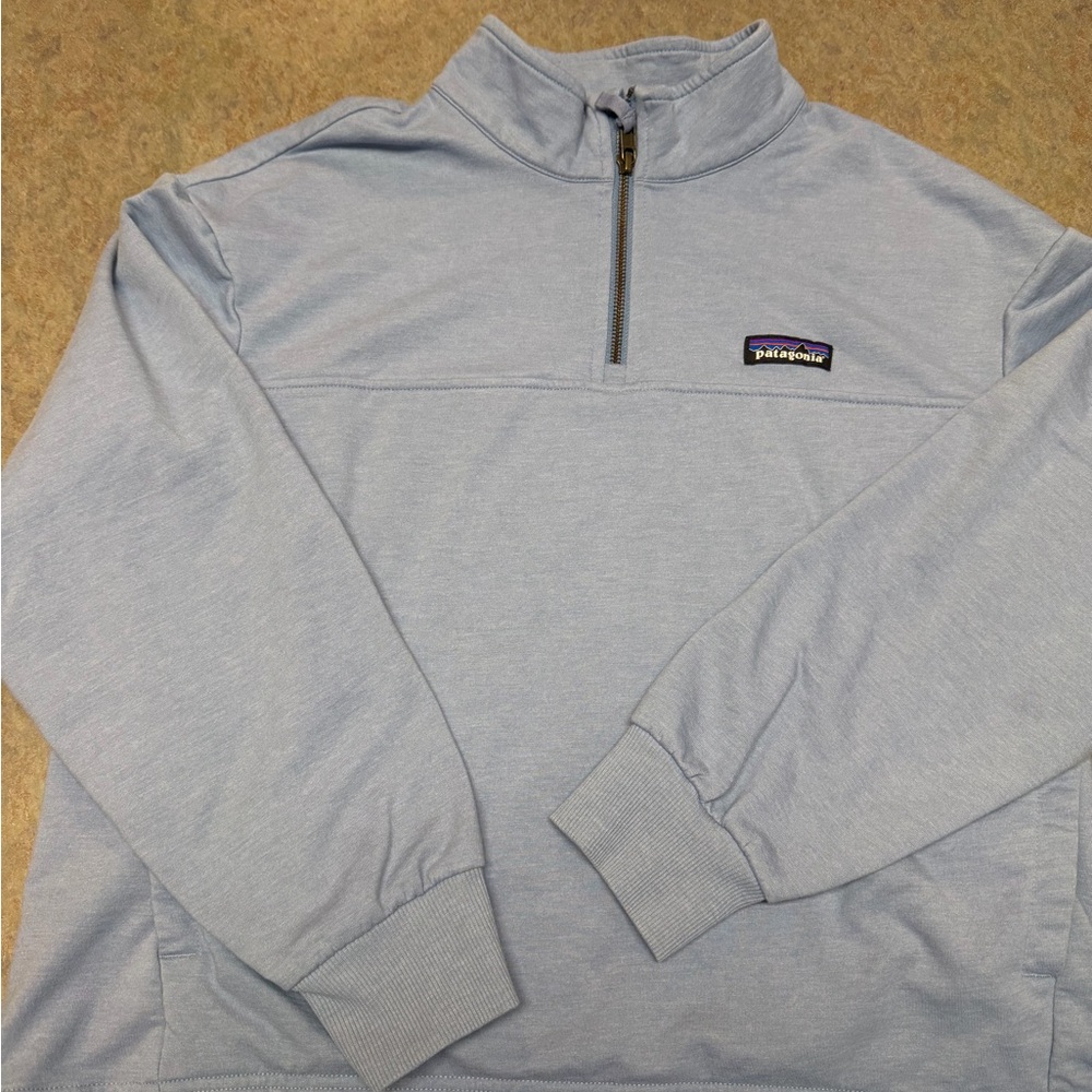 Patagonia Pale Blue Half-Zip Sweatshirt